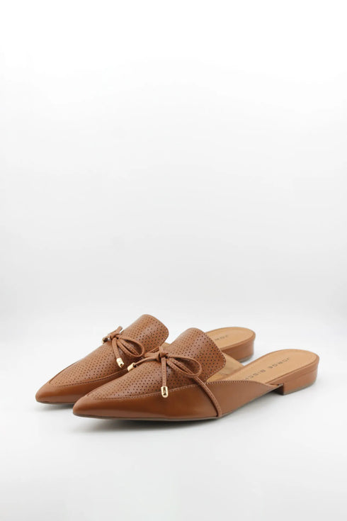 Jorge Bischoff Perforated Pointed-Toe Slip-On Loafer
